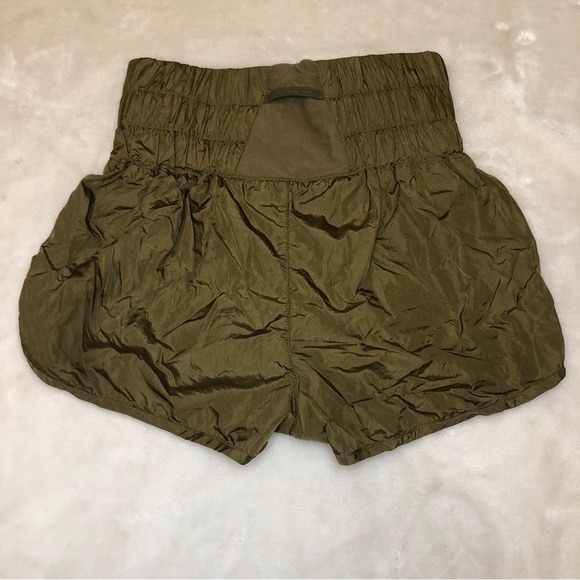 FP Movement Free People The Way Home Athletic Running Shorts Army Green Size SP - Picture 10 of 16